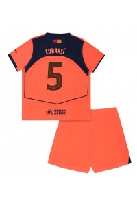 Barcelona Pau Cubarsi #5 Jalkapallovaatteet Lasten Kolmas peliasu 2025-26 Lyhythihainen (+ Lyhyet housut)